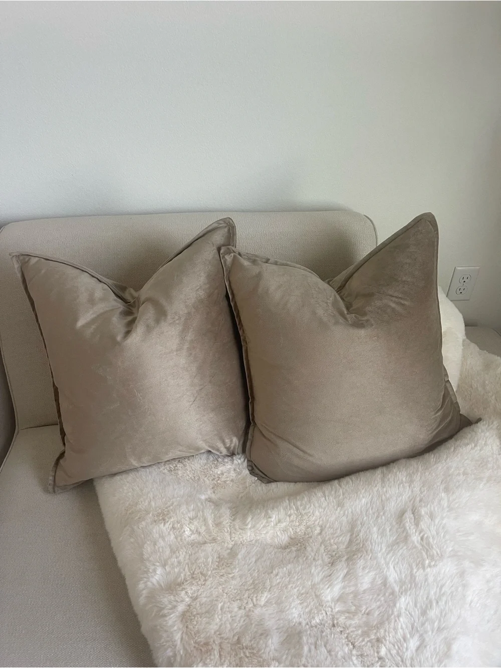 Velvet Throw Pillow Cover